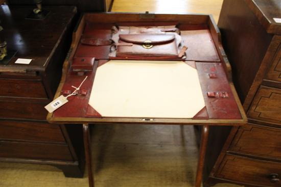 Mahogany campaign writing desk